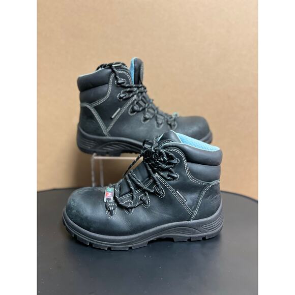 Avenger Work Boots Womens Framer‎ Lace Weatherproof Black 7127 - Picture 7 of 7